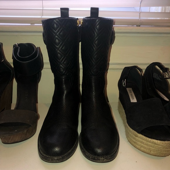 Tory Burch Marion Quilted Leather Boots 7 - Picture 8 of 8